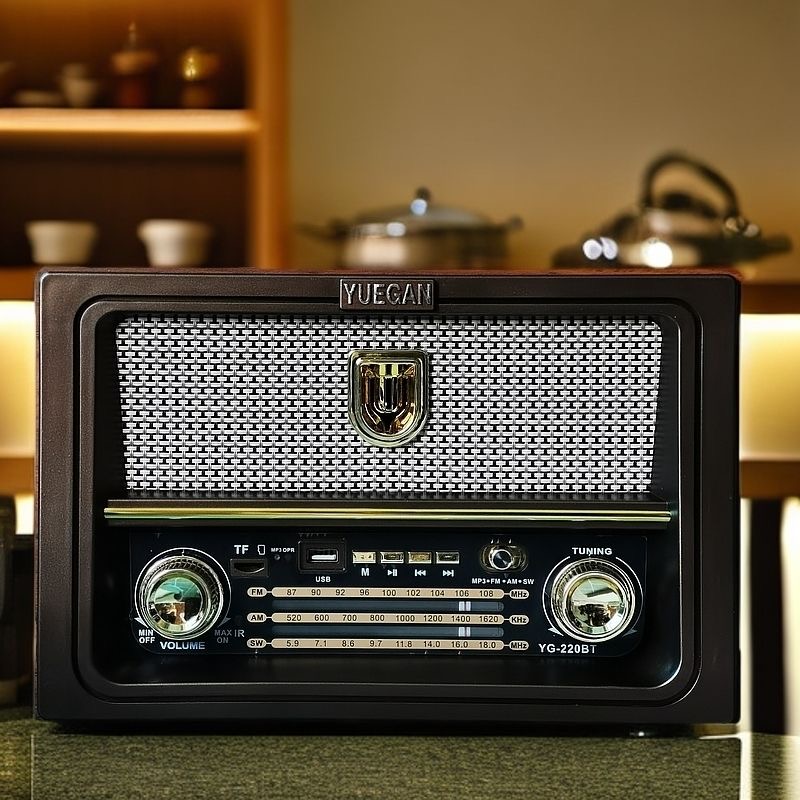 Desk Setup Speakers - Radio Retrò da Tavolo con FM,