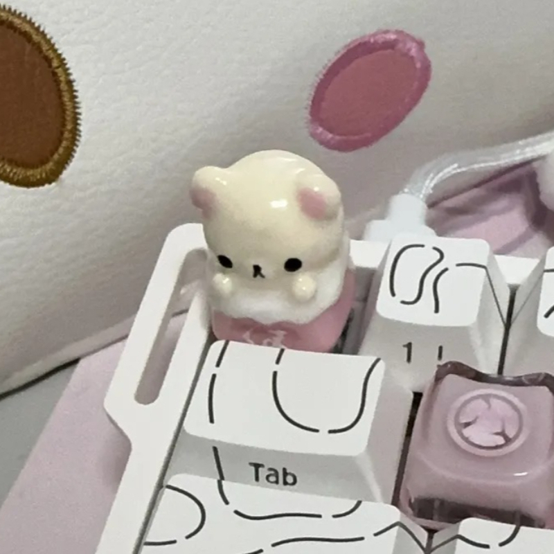 Desk Setup Essentials - Keycap Kawaii Rilakkuma: Tasti Artigianali a