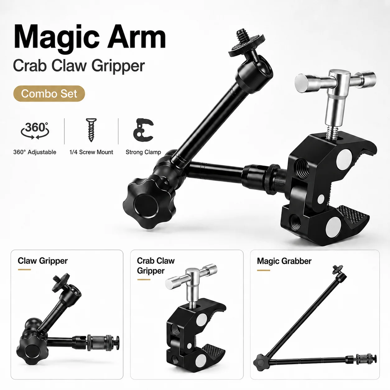 Monitor Arm Clamp - Braccio Magico 7/11/20 Pollici 360° °