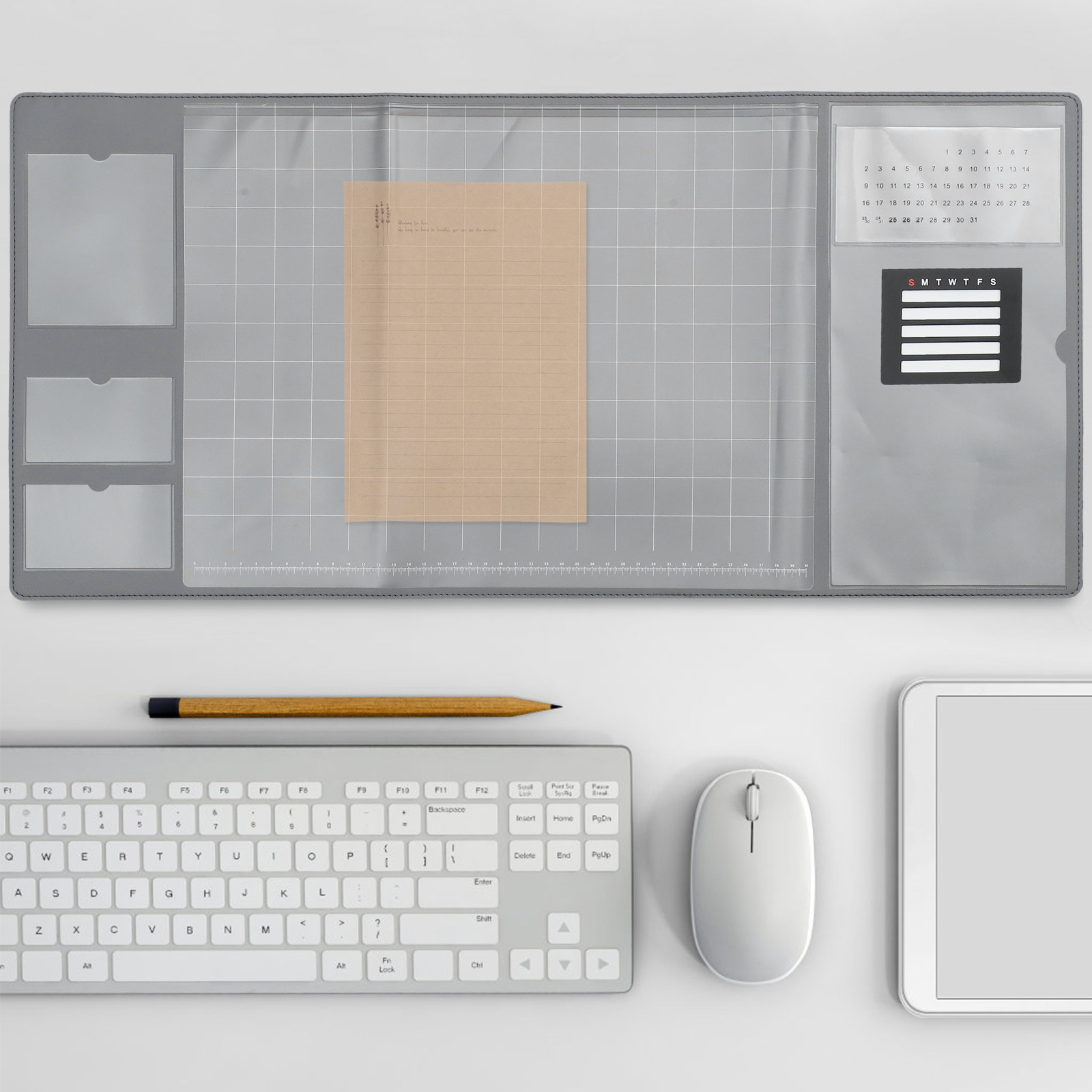 Desk Setup Gaming And Work - Ampio tappetino ergonomico per mouse da