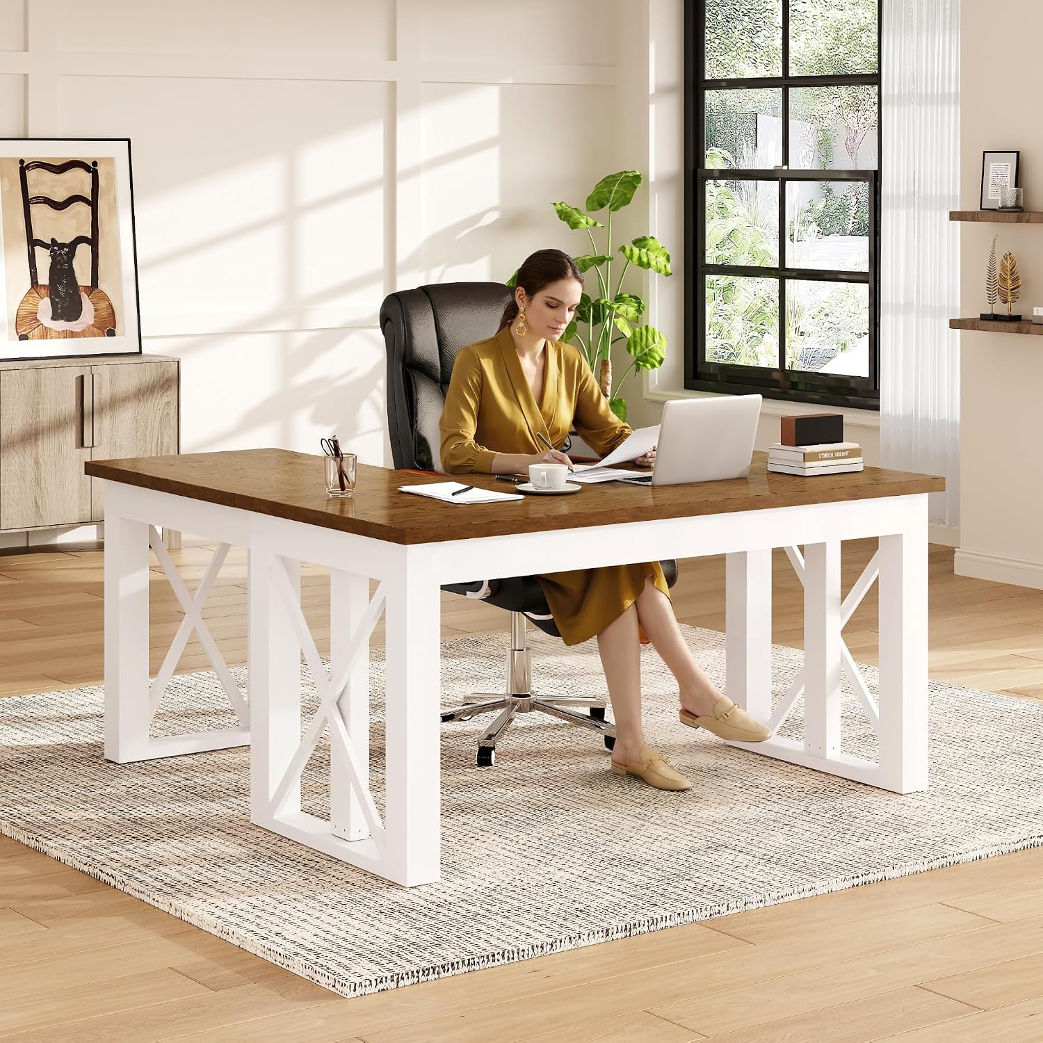 L Shaped Desk Setup - Scrivania ad Angolo a L con