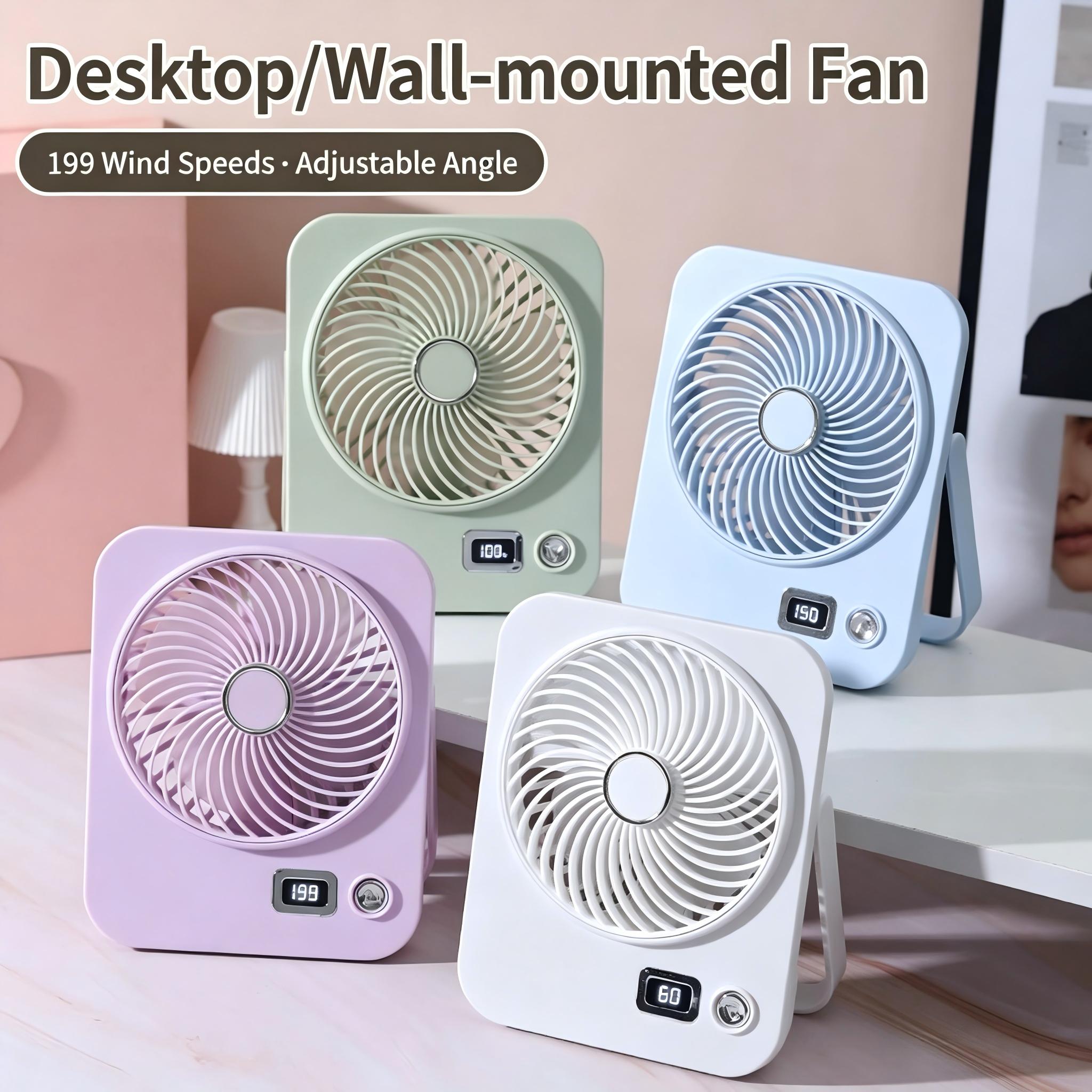 Desk Setup Essentials - Ventilatore da Scrivania Piccolo, Ventilatore Personale