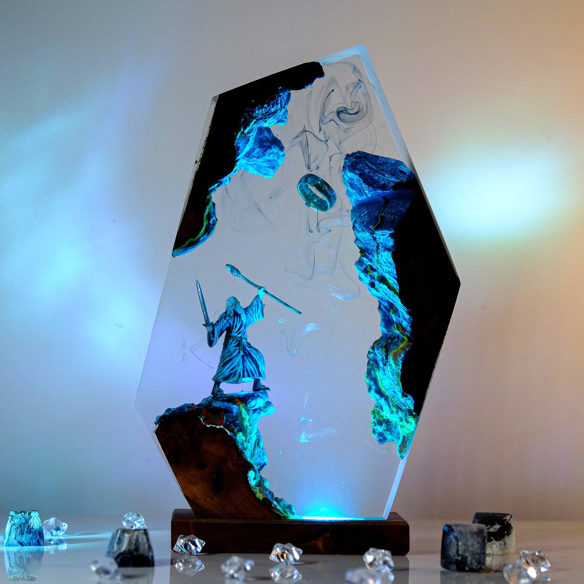 Desk Setup Lighting - Lampada da Tavolo in Resina con