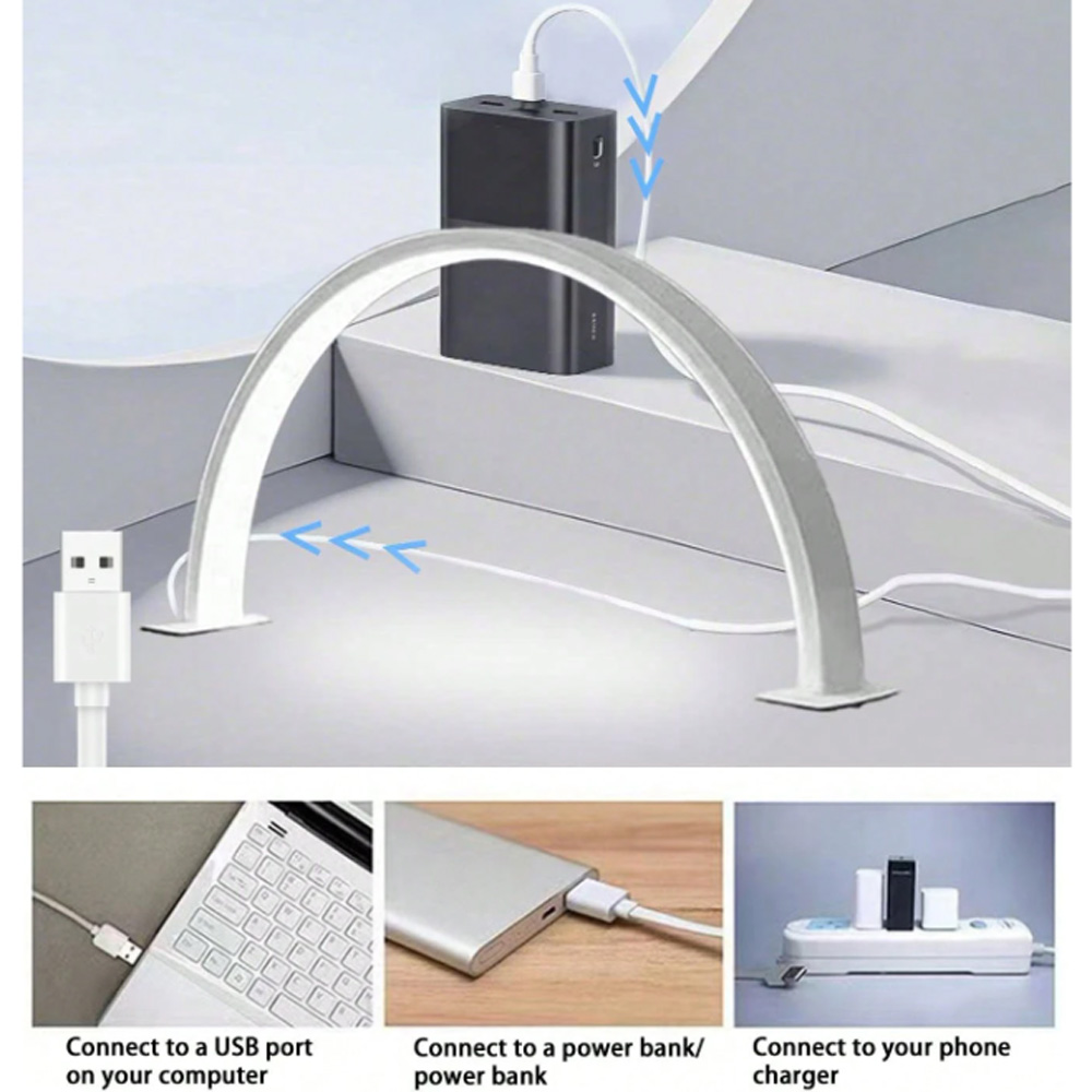 Desk Setup Lighting - Lampada per unghie 40/66CM con luce