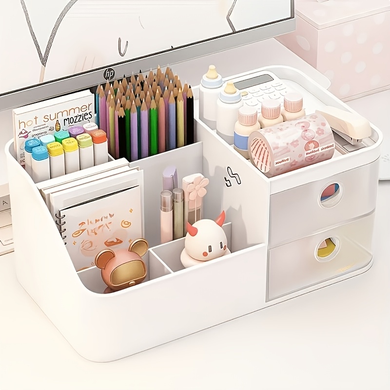 Desk Setup Essentials - Organizer da scrivania, portapenne di grande