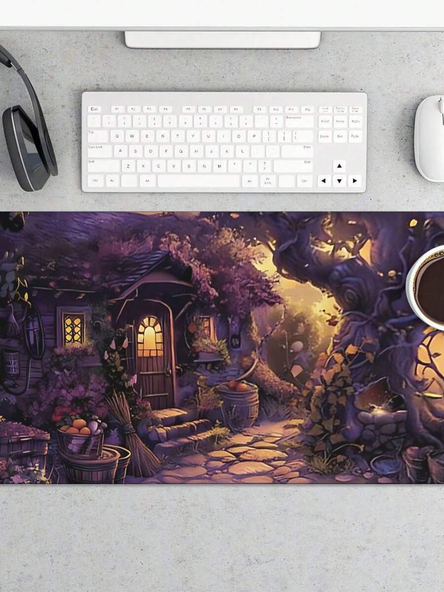 Desk Setup Gaming And Work - Grande tappetino per mouse da gaming