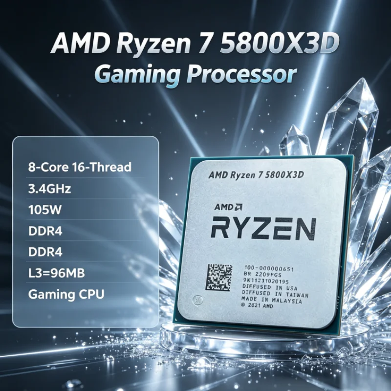 Amd Cpu Ryzen 7 - Processore Gaming AMD R7 5800X3D 96