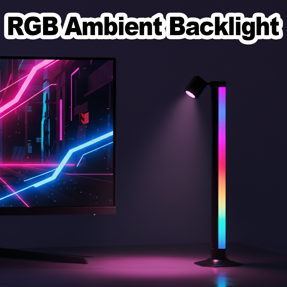 Gaming Setup Desk - Barra luminosa intelligente a LED RGB