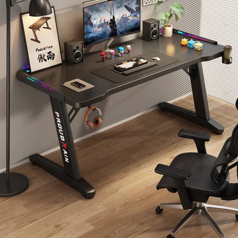 L Shaped Desk Setup - Scrivania per Gaming PC, Notebook, Tappetino