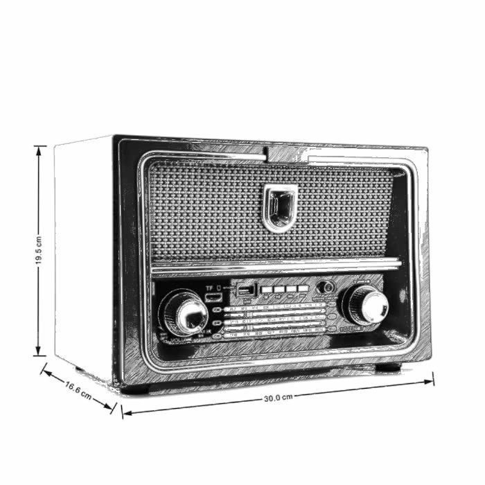 Radio Retrò da Tavolo con FM,  - Desk Setup Speakers recensione e prezzo