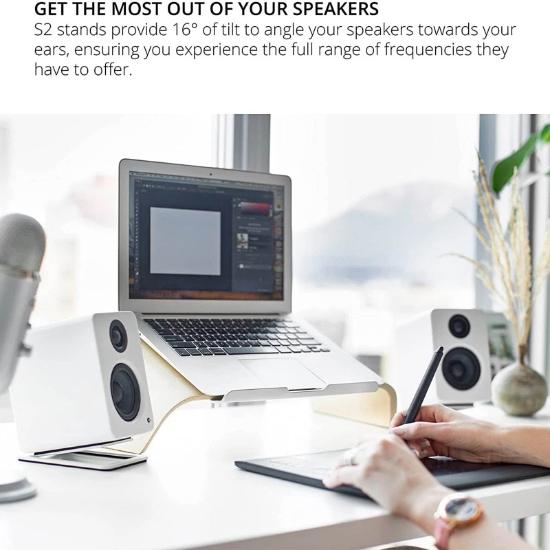 Xnyocn Supporto per altoparlan - Desk Setup White recensione e prezzo