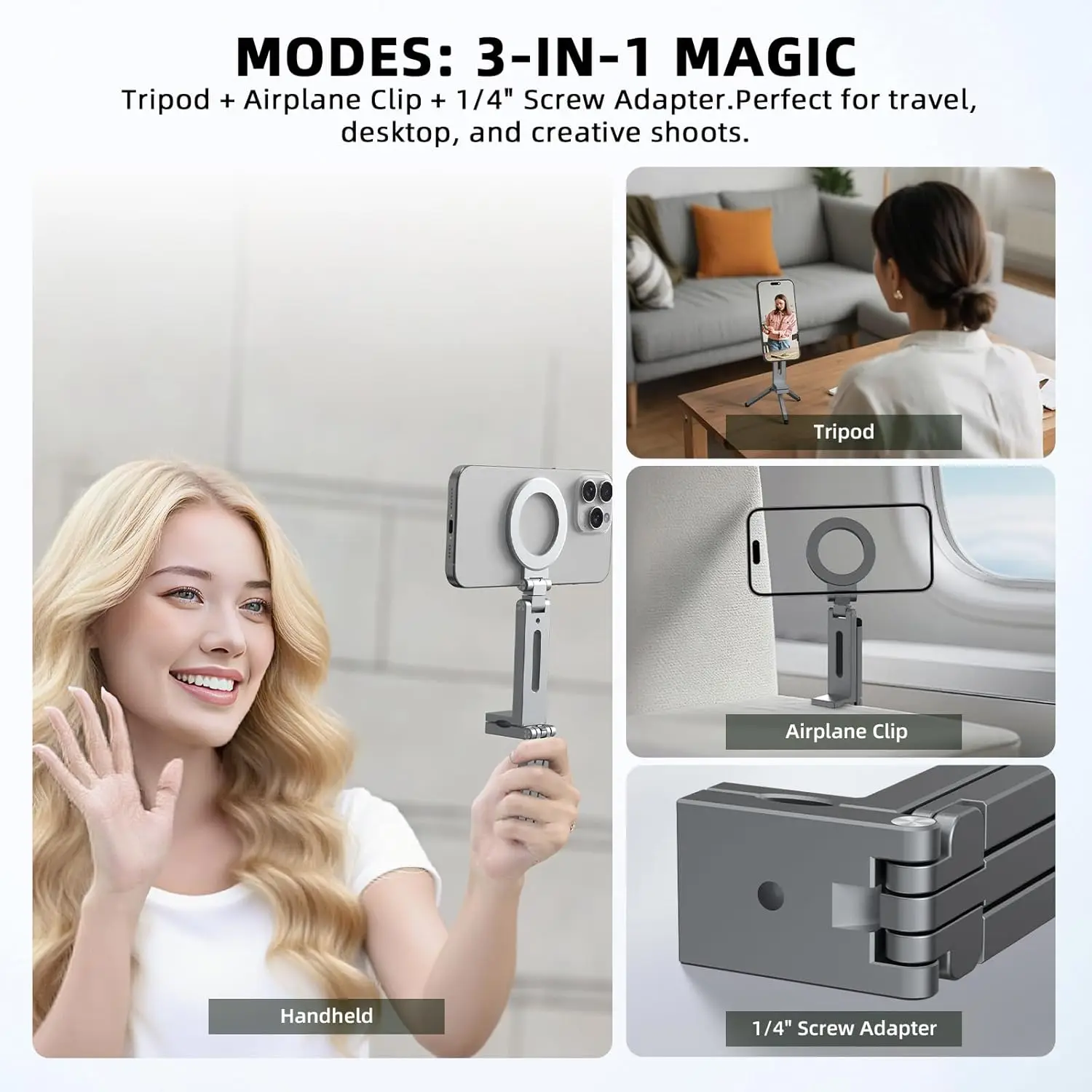 Supporto Magnetico per Selfie  - Desk Setup Essentials recensione e prezzo