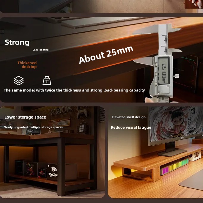 Scrivania angolare moderna a L - L Shaped Desk Setup recensione e prezzo