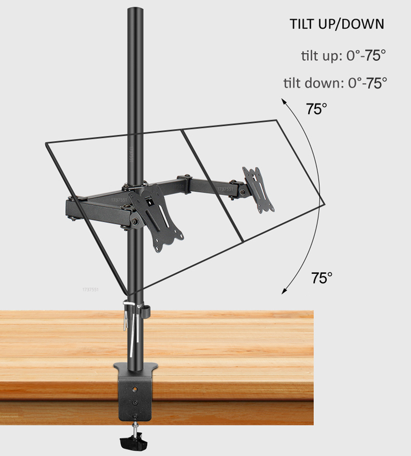 Supporto per due monitor T902- - Monitor Arm Clamp recensione e prezzo