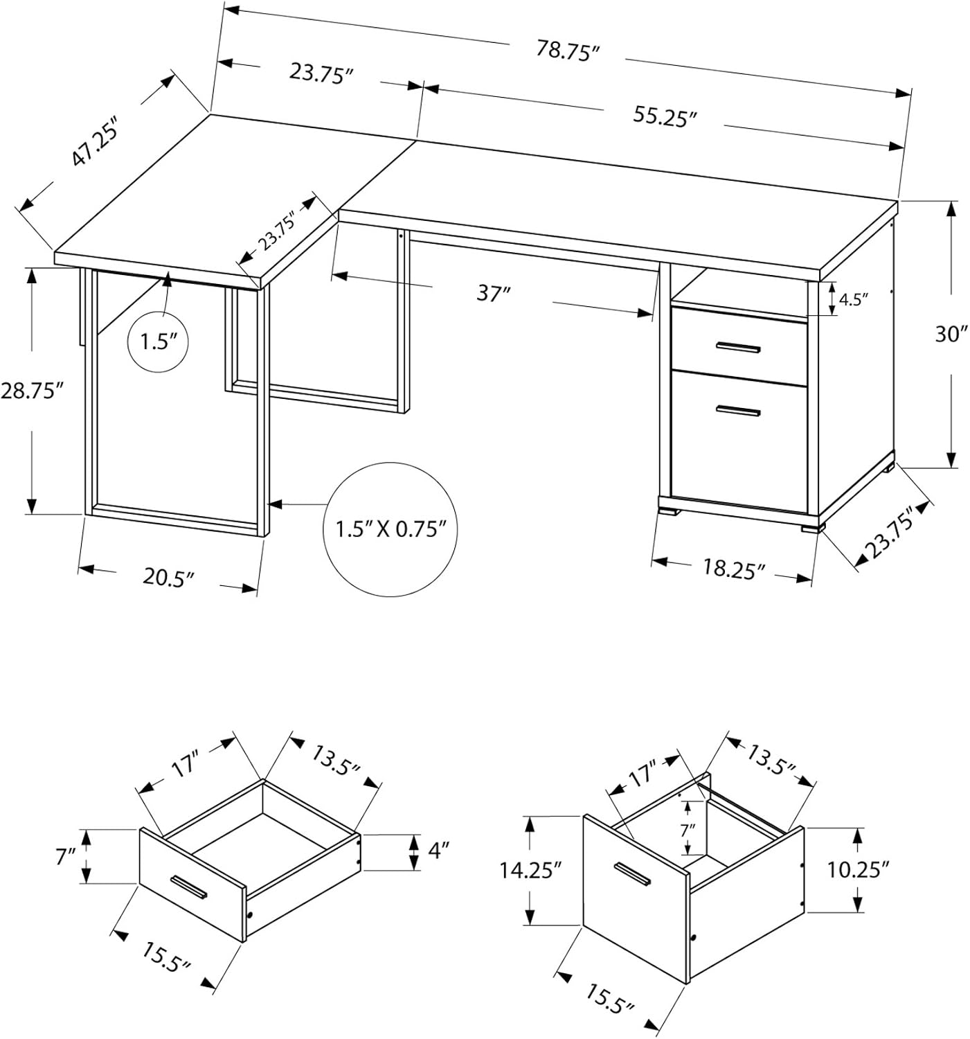 Scrivania per Computer I 7257, - L Shaped Desk Setup recensione e prezzo