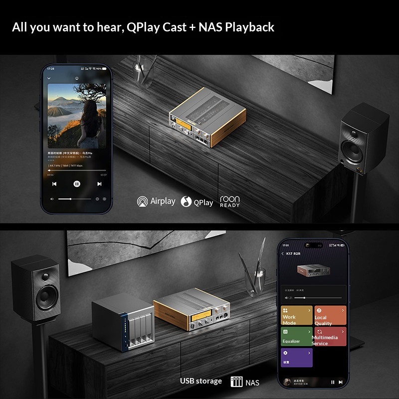 FiiO K17 R2R DAC da Tavolo con - Desk Setup Speakers recensione e prezzo
