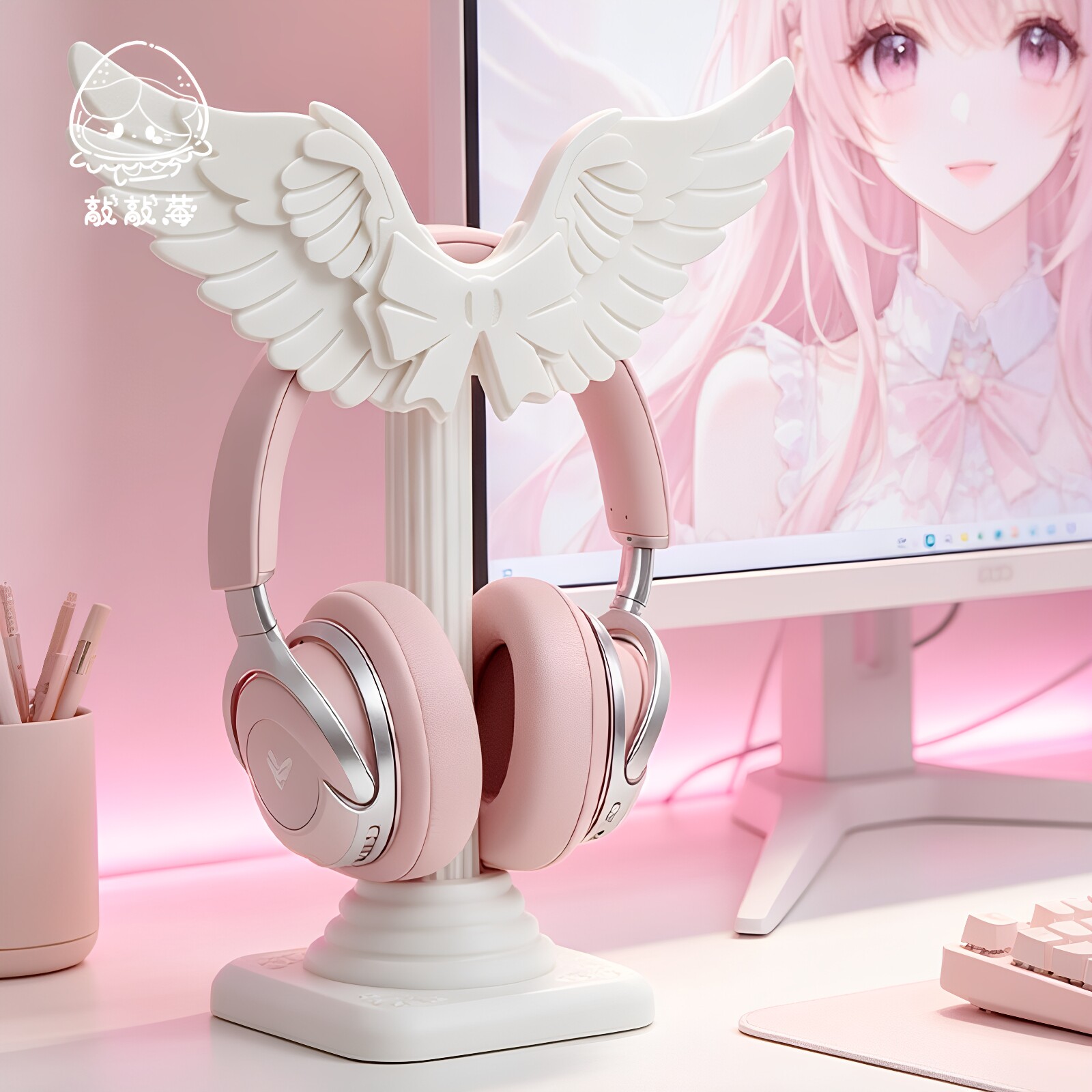 Porta Cuffie a Forma di Ali d' - Desk Setup White recensione e prezzo