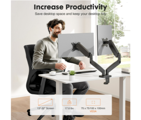Supporto per due monitor, brac - Monitor Arm Clamp recensione e prezzo