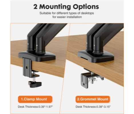 Supporto per due monitor, brac - Monitor Arm Clamp recensione e prezzo