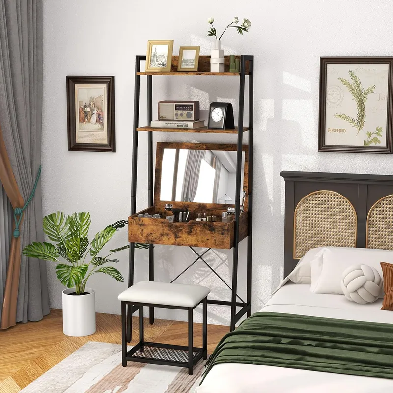 Set Scrivania con Specchio Rib - Desk Setup In Small Bedroom recensione e prezzo