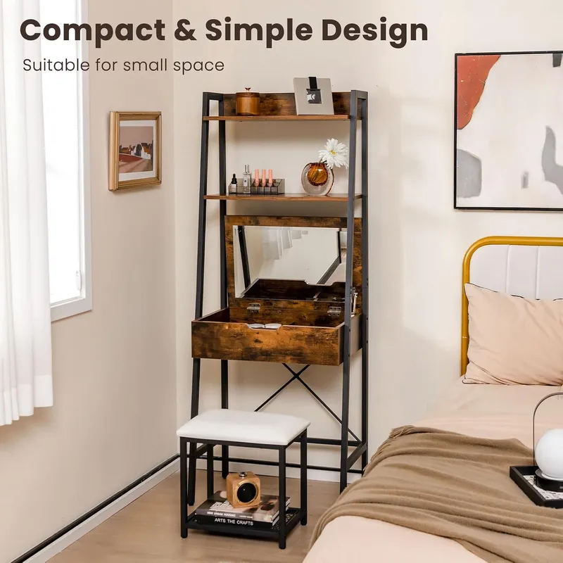 Set Scrivania con Specchio Rib - Desk Setup In Small Bedroom recensione e prezzo